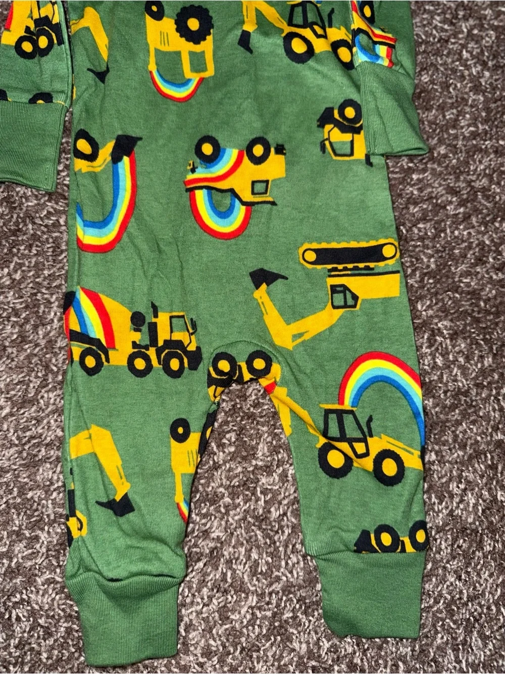 Old Navy Unisex 2-Way-Zip Printed Pajama One-Piece Baby